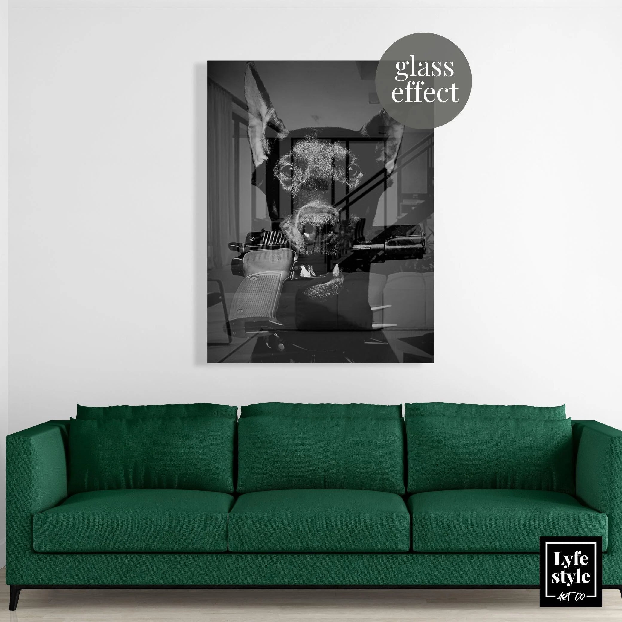 Doberman aura (Acrylic Glass art)