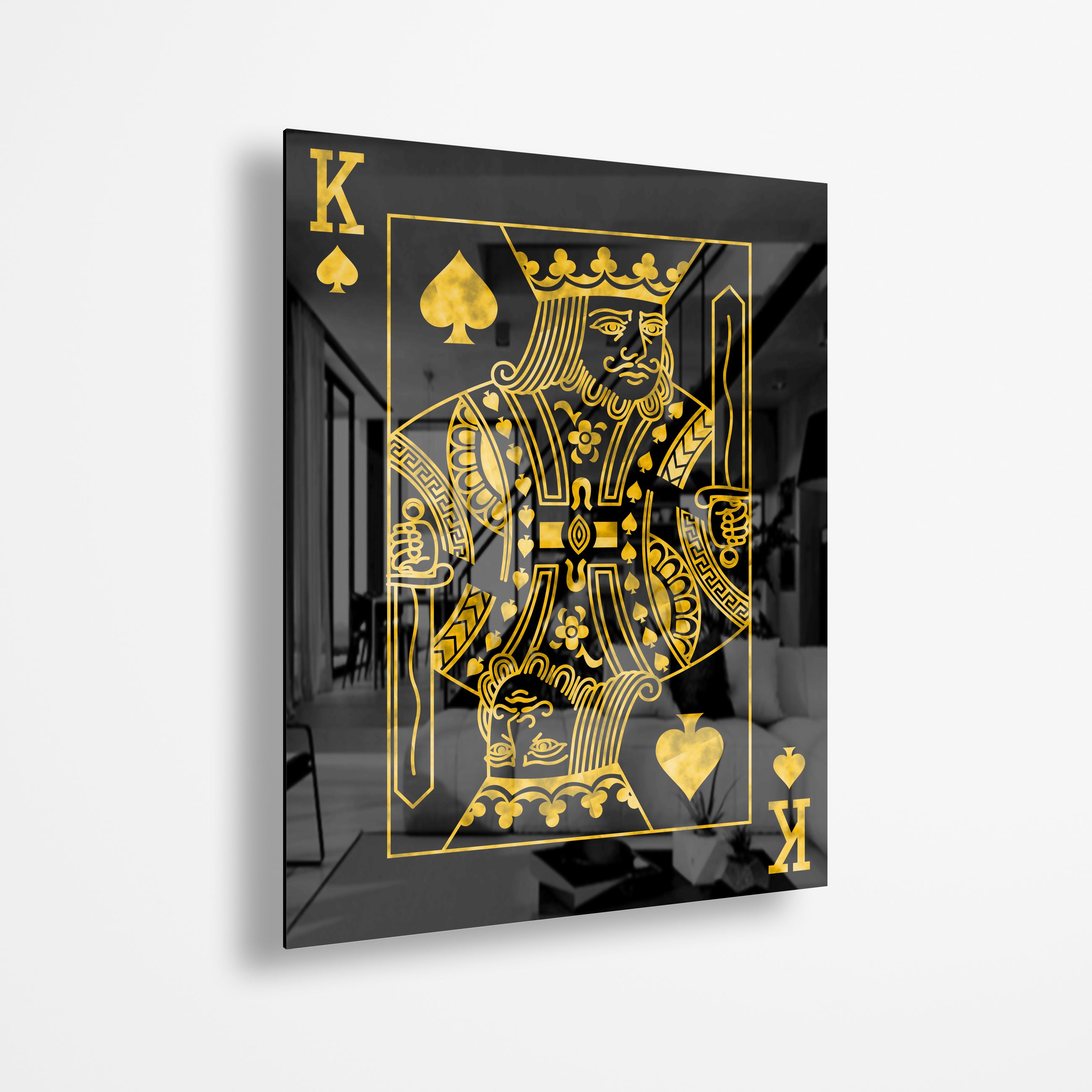 King Of Spades Gold (Acrylic Glass art)