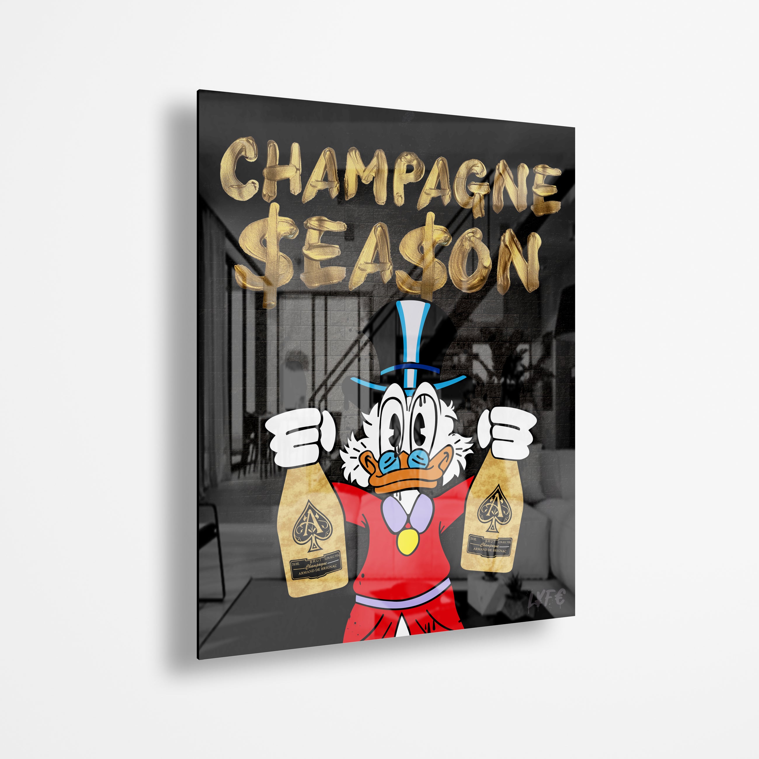 Champagne Season (Acrylic Glass art)