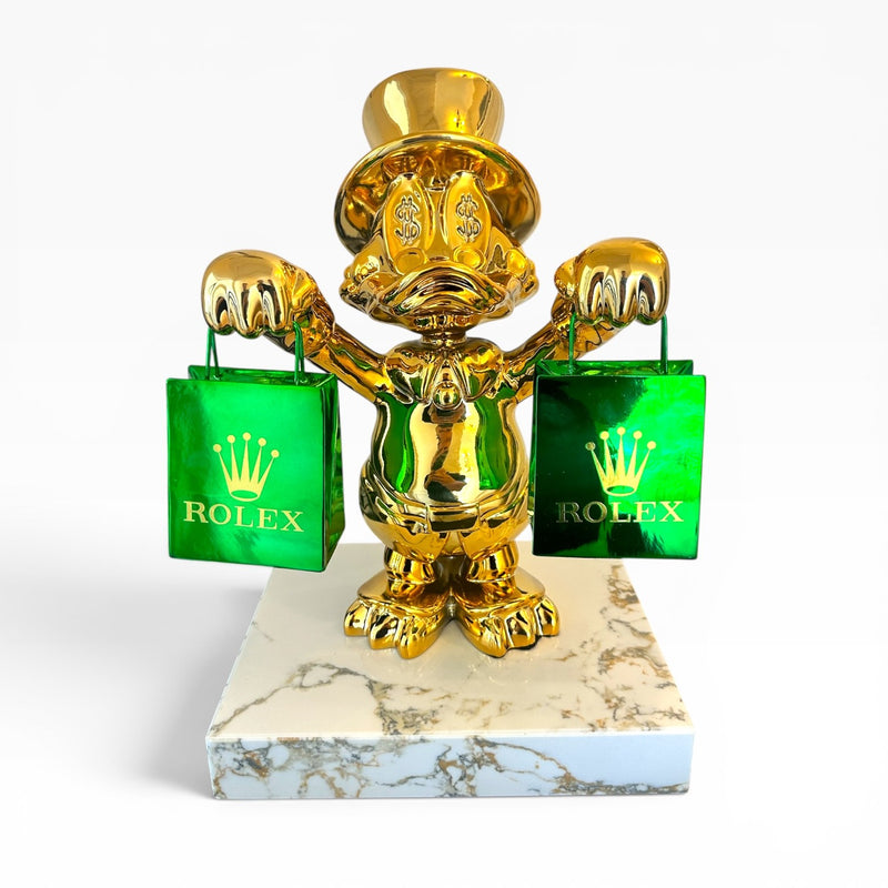 'Shopaholic' Duck  GOLD Limited Edition