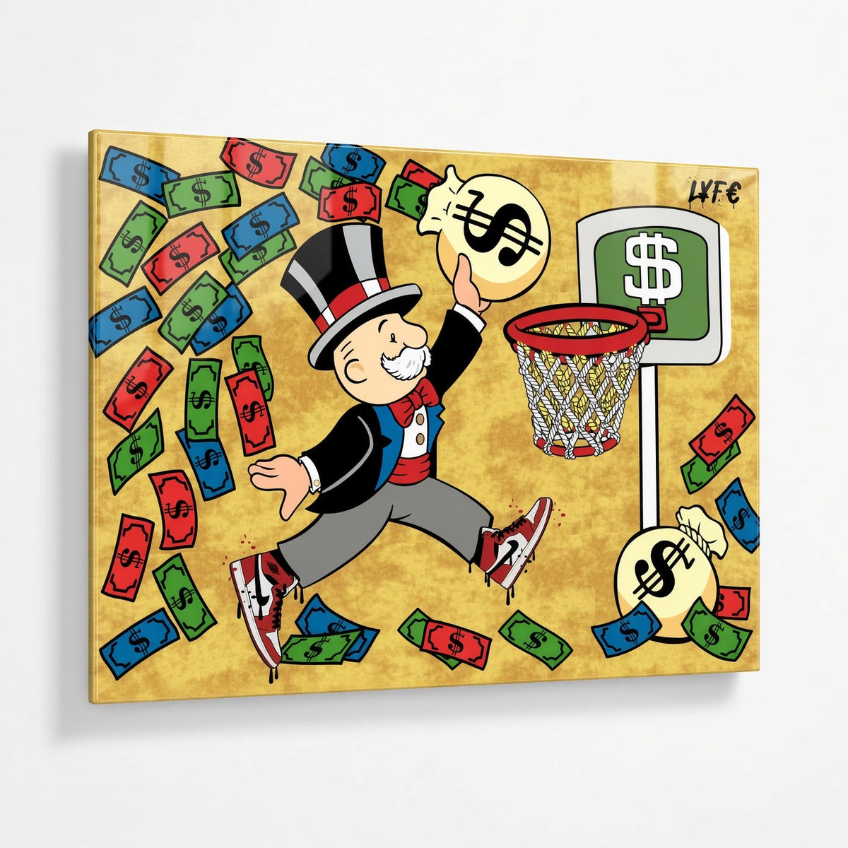 Money Dunk Landscape (Acrylic Glass art)
