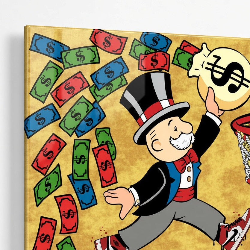 Money Dunk Landscape (Acrylic Glass art)