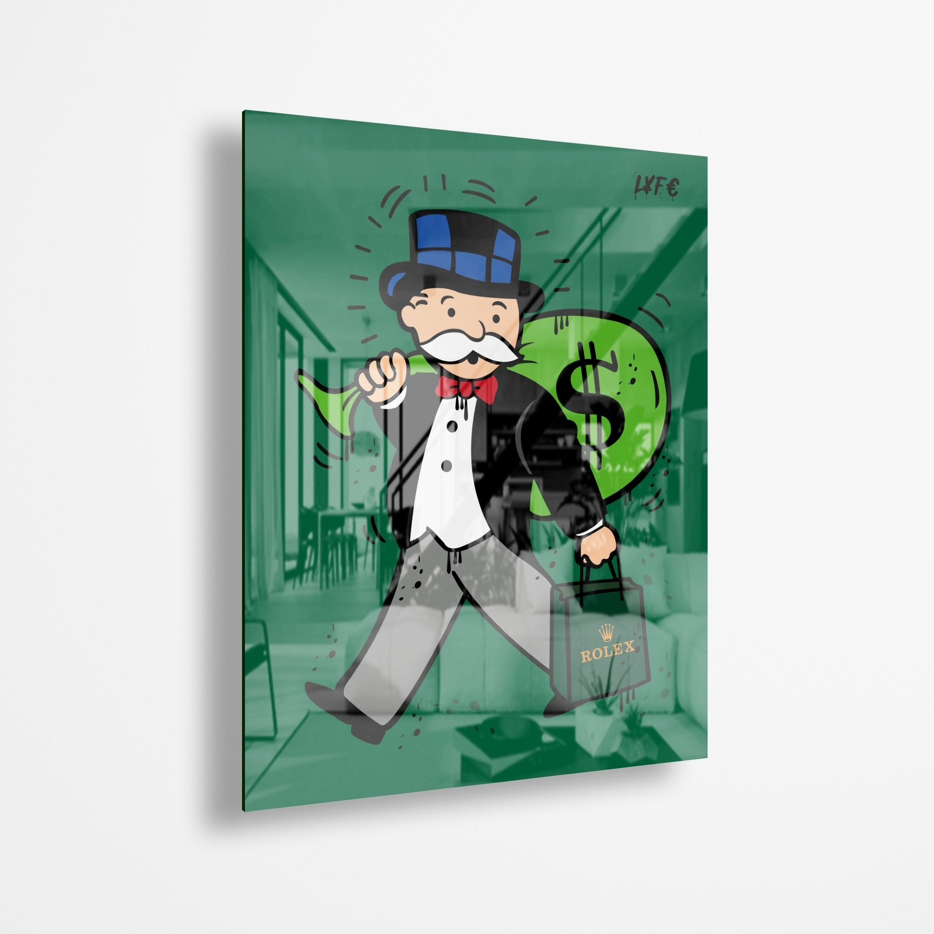 Mr Time Is Money (Acrylic Glass Art)