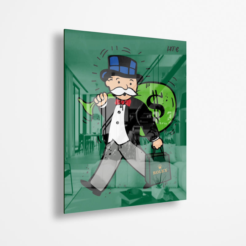 Mr Time Is Money (Acrylic Glass Art)