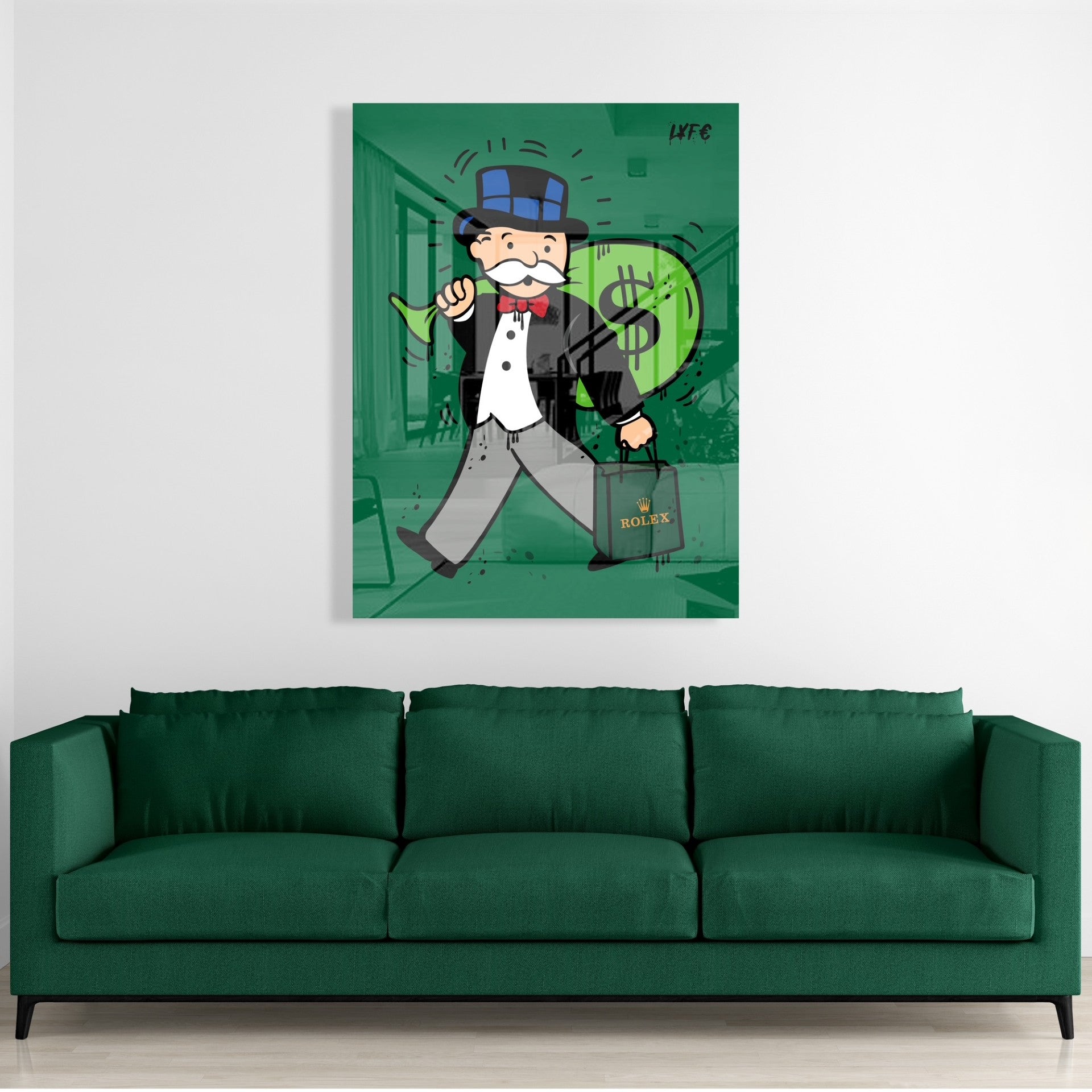 Mr Time Is Money (Acrylic Glass Art)
