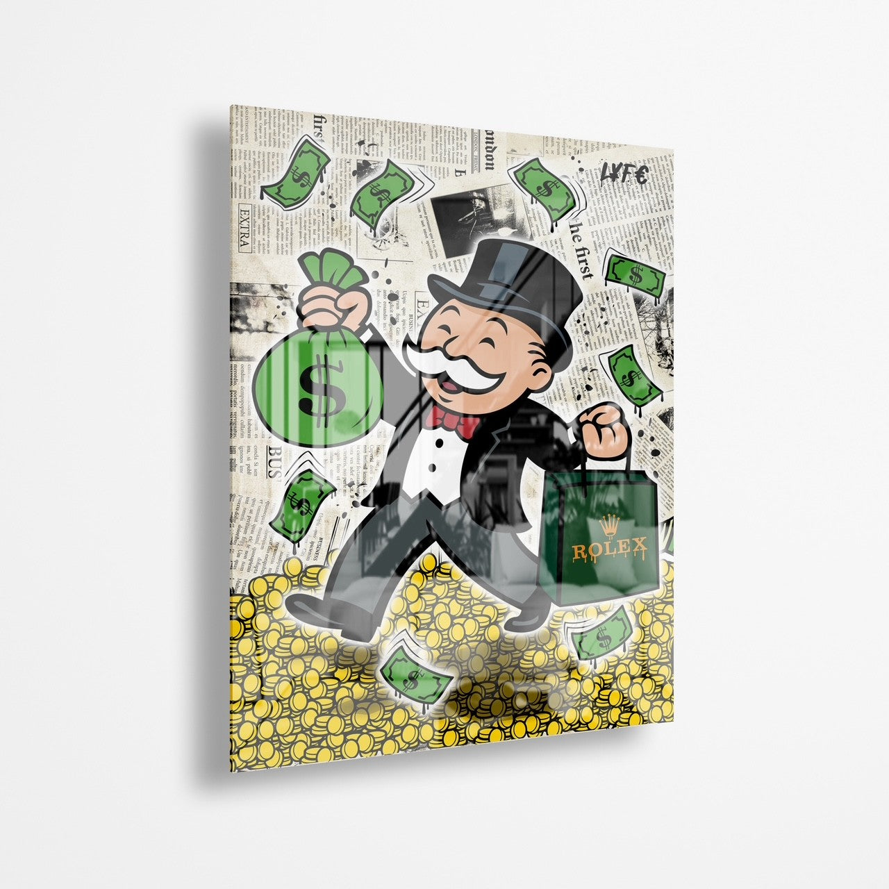 Time & Money (Acrylic Glass Art)