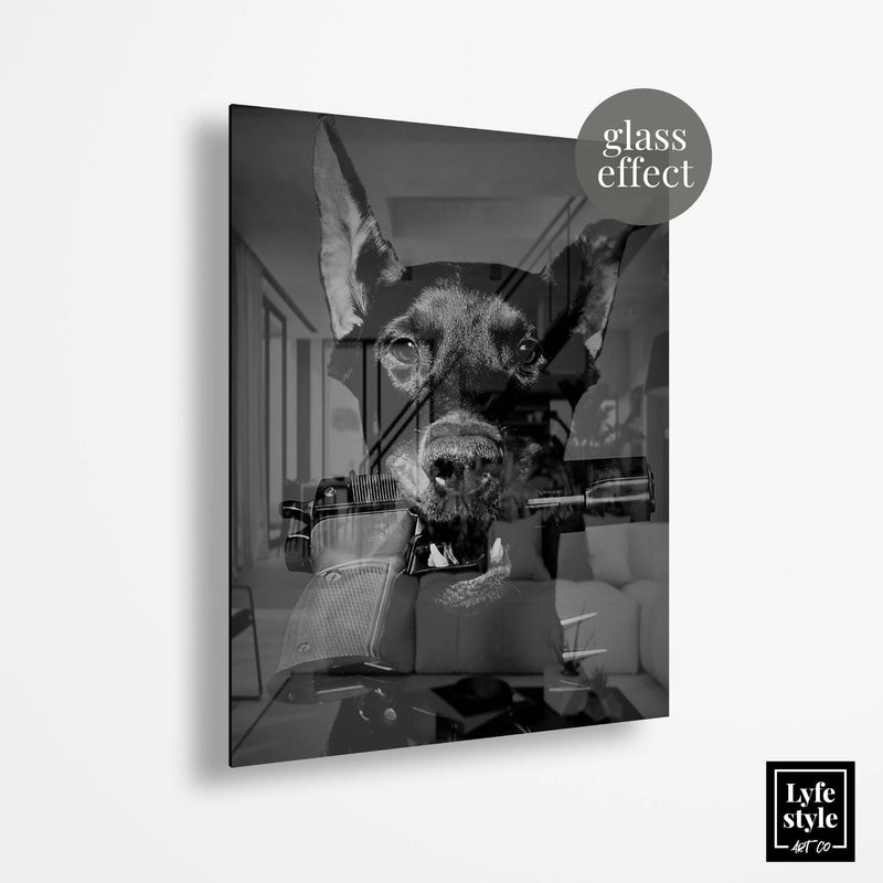 Doberman aura (Acrylic Glass art)