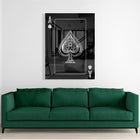 Ace Of Spades Silver (Acrylic Glass art)