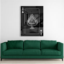 Ace Of Spades Silver (Acrylic Glass art)