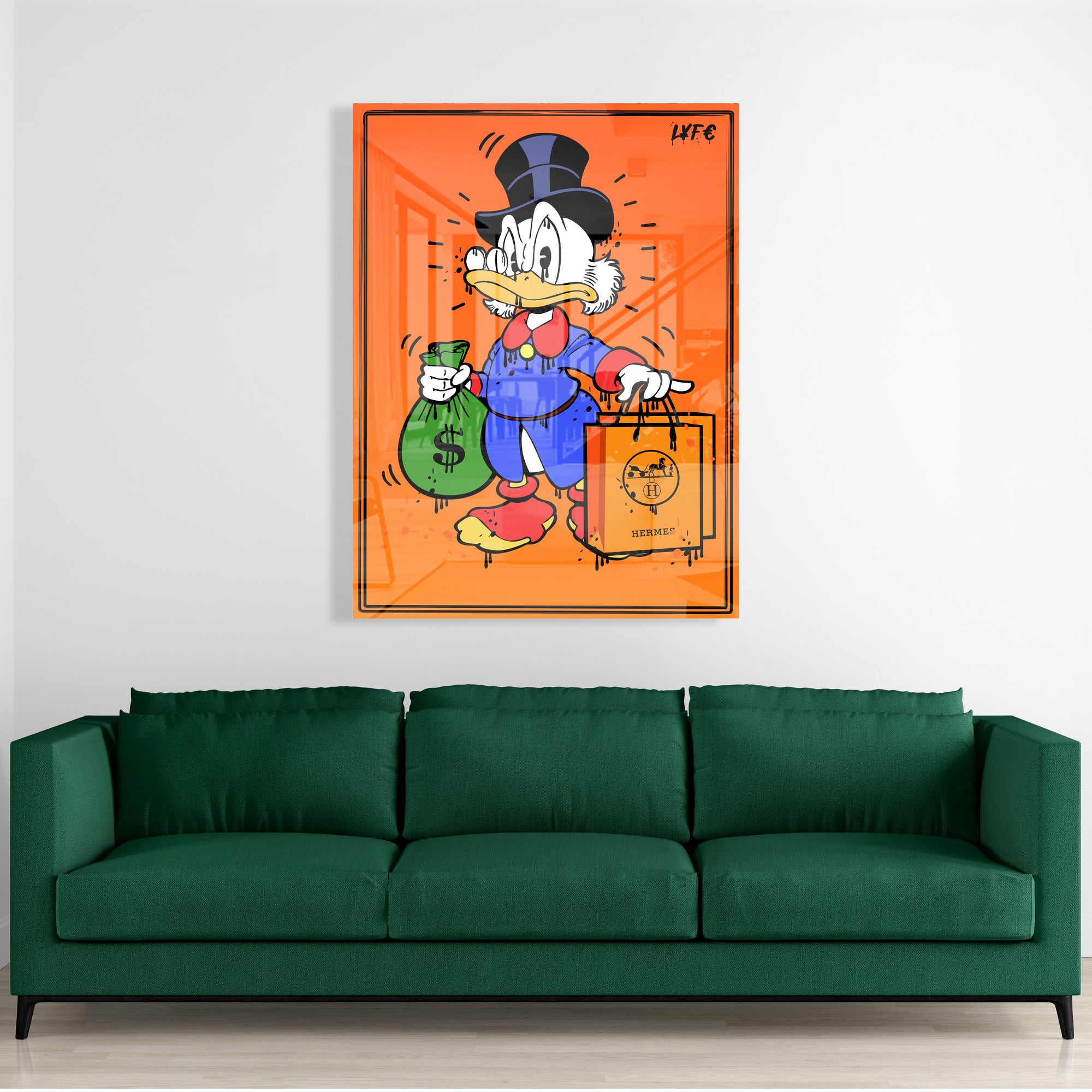 The Shopaholic (Acrylic Glass Art)