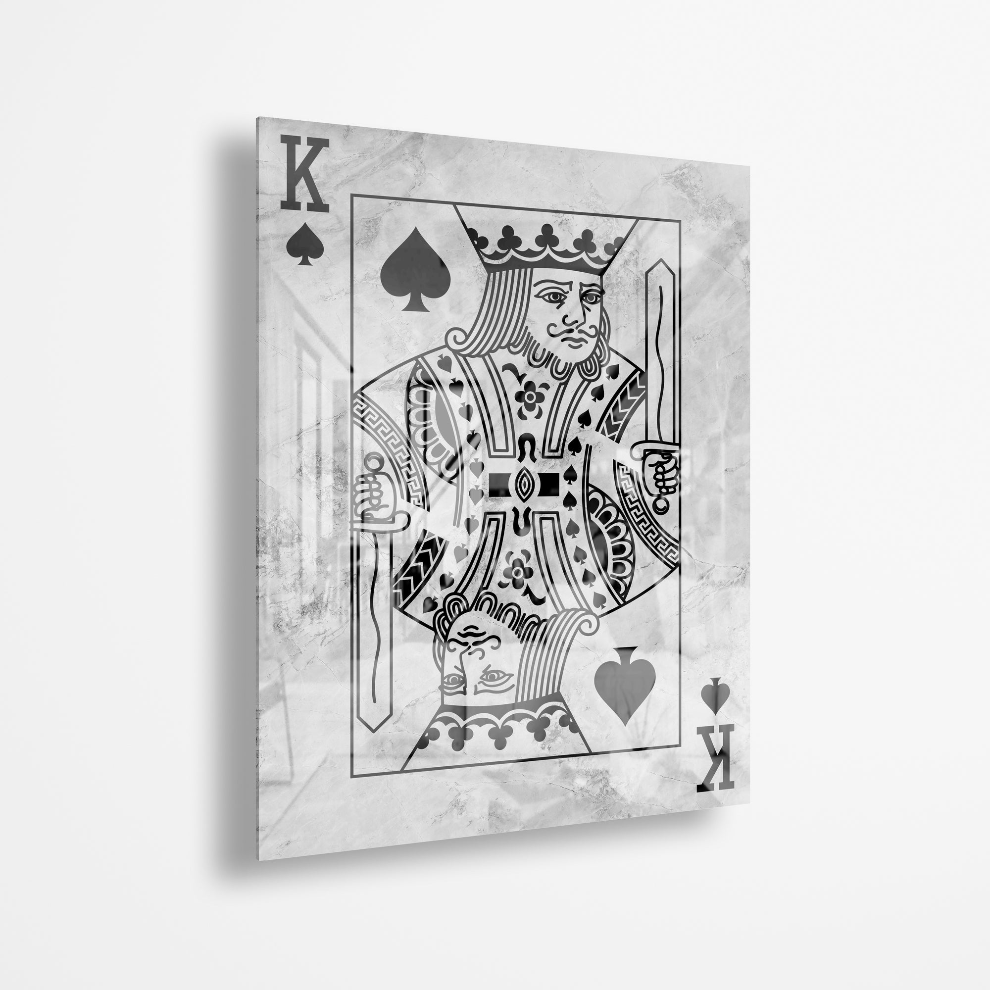 King Of Spades Stone (Acrylic Glass art)