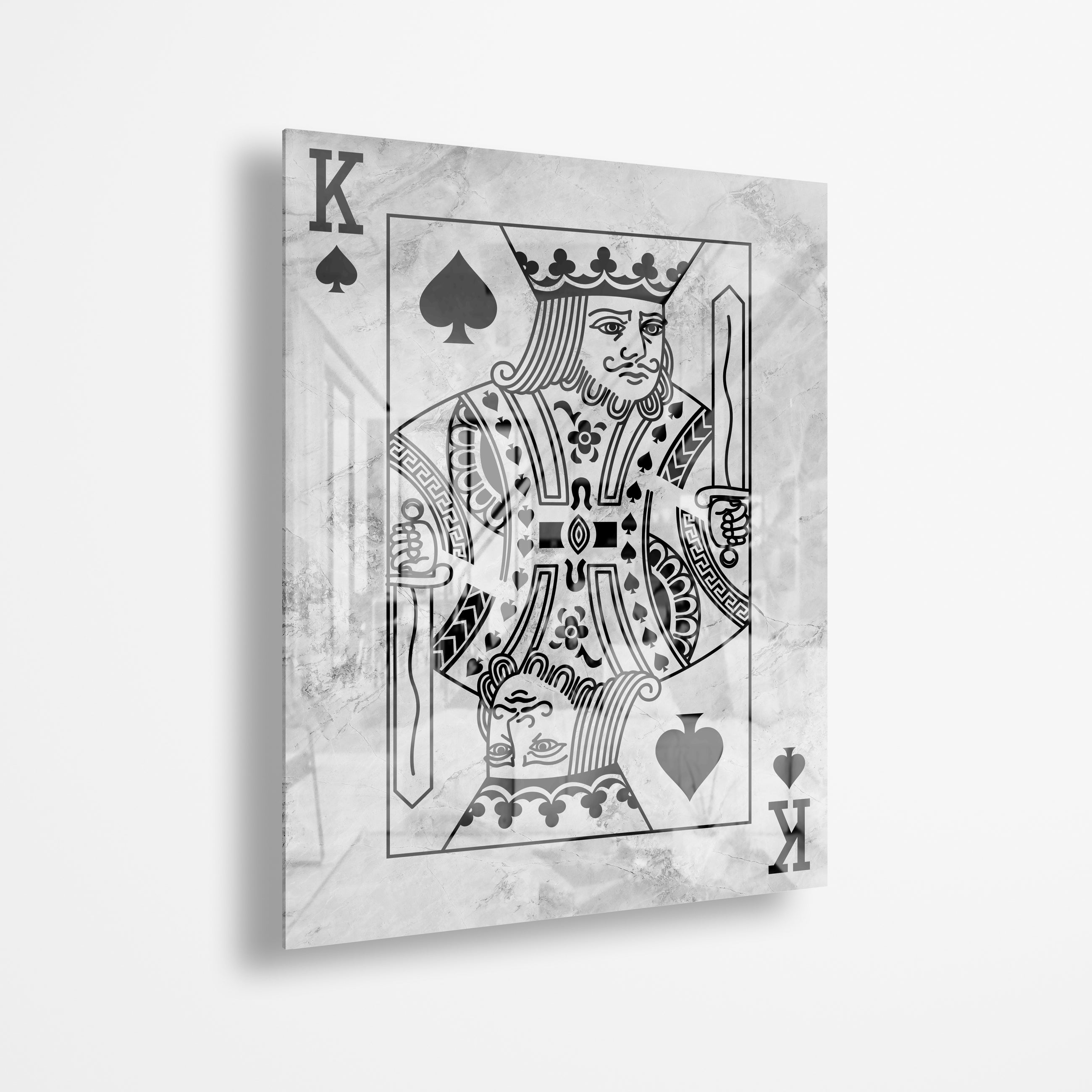 King Of Spades Stone (Acrylic Glass art)