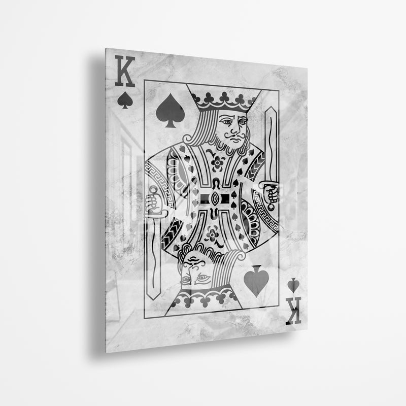 King Of Spades Stone (Acrylic Glass art)