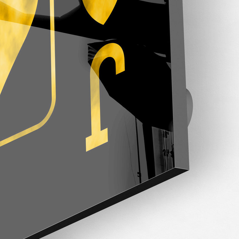 Jack Of Spades Gold (Acrylic Glass art)