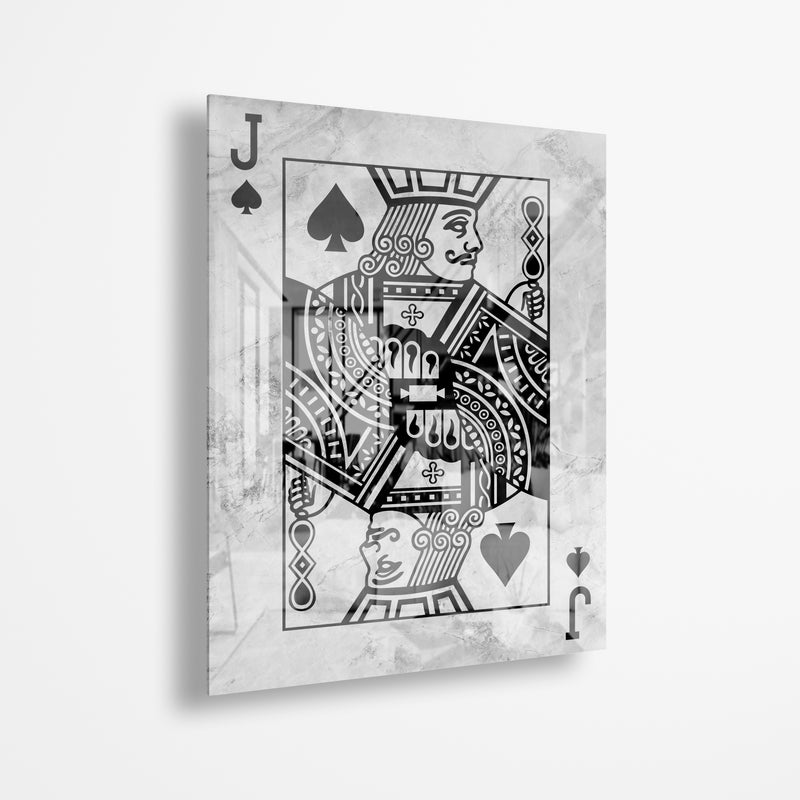 Jack Of Spades Stone (Acrylic Glass art)