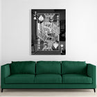 Jack Of Spades Silver (Acrylic Glass art)