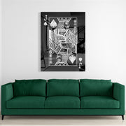 Jack Of Spades Silver (Acrylic Glass art)