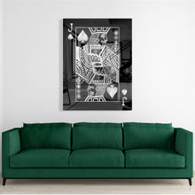 Jack Of Spades Silver (Acrylic Glass art)