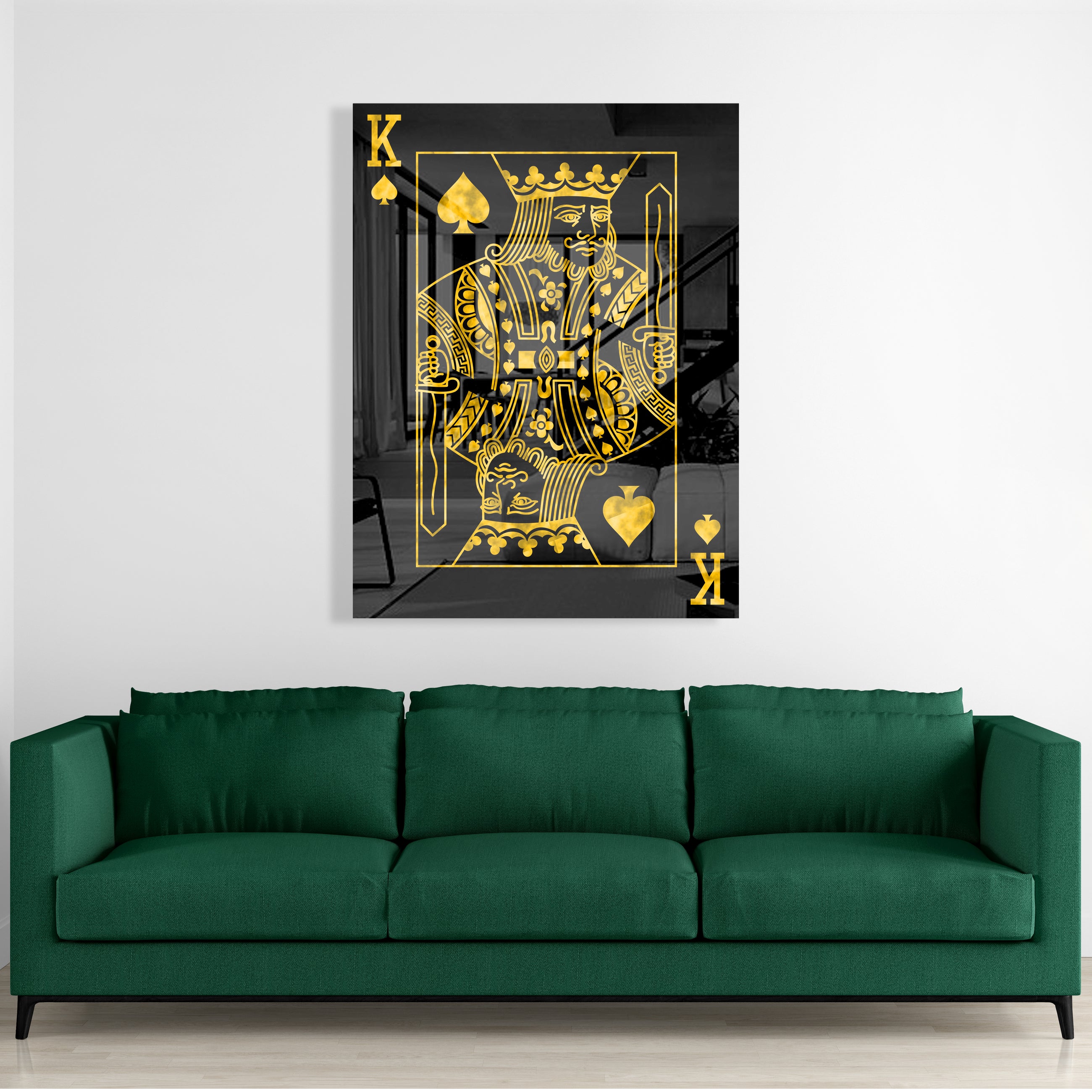 King Of Spades Gold (Acrylic Glass art)