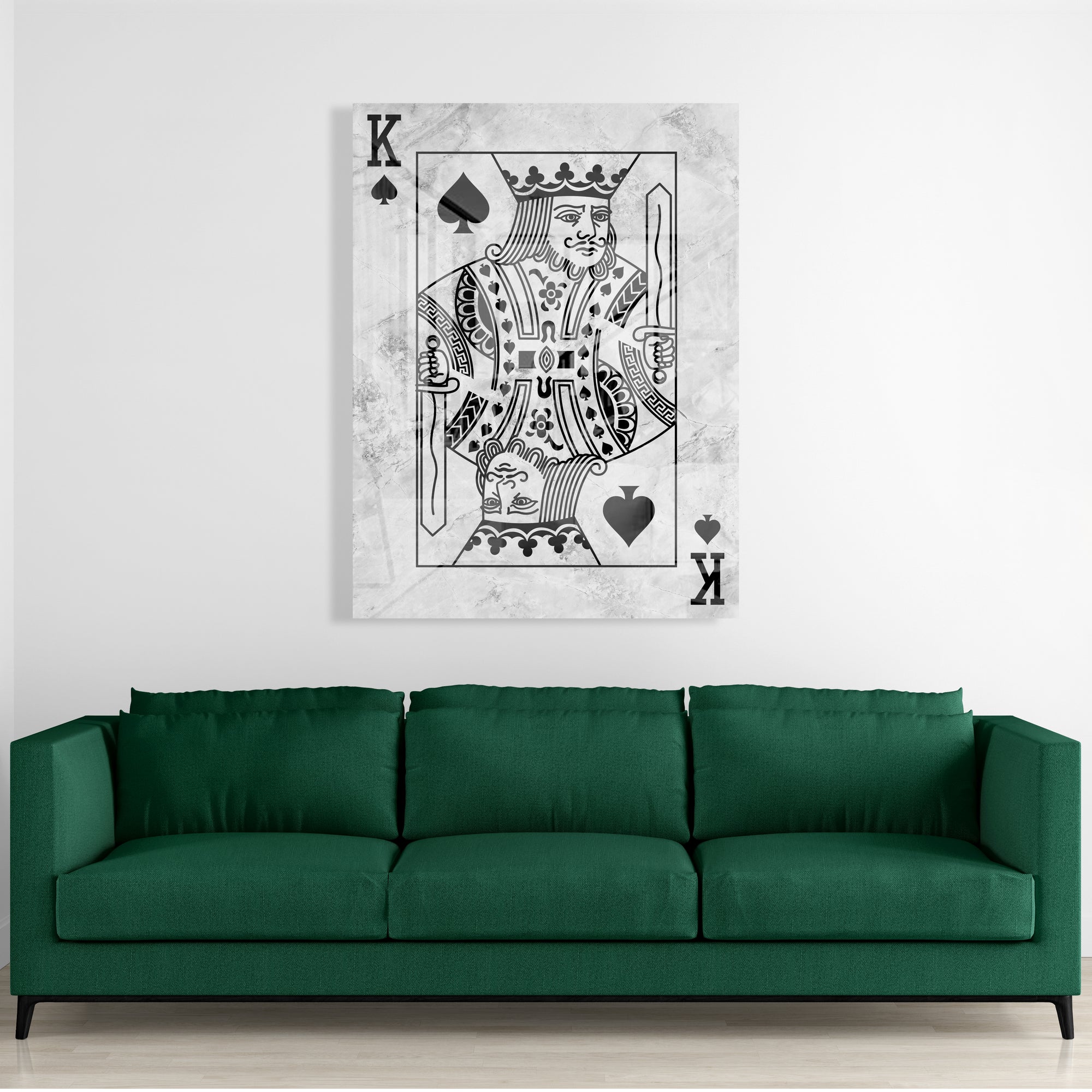 King Of Spades Stone (Acrylic Glass art)