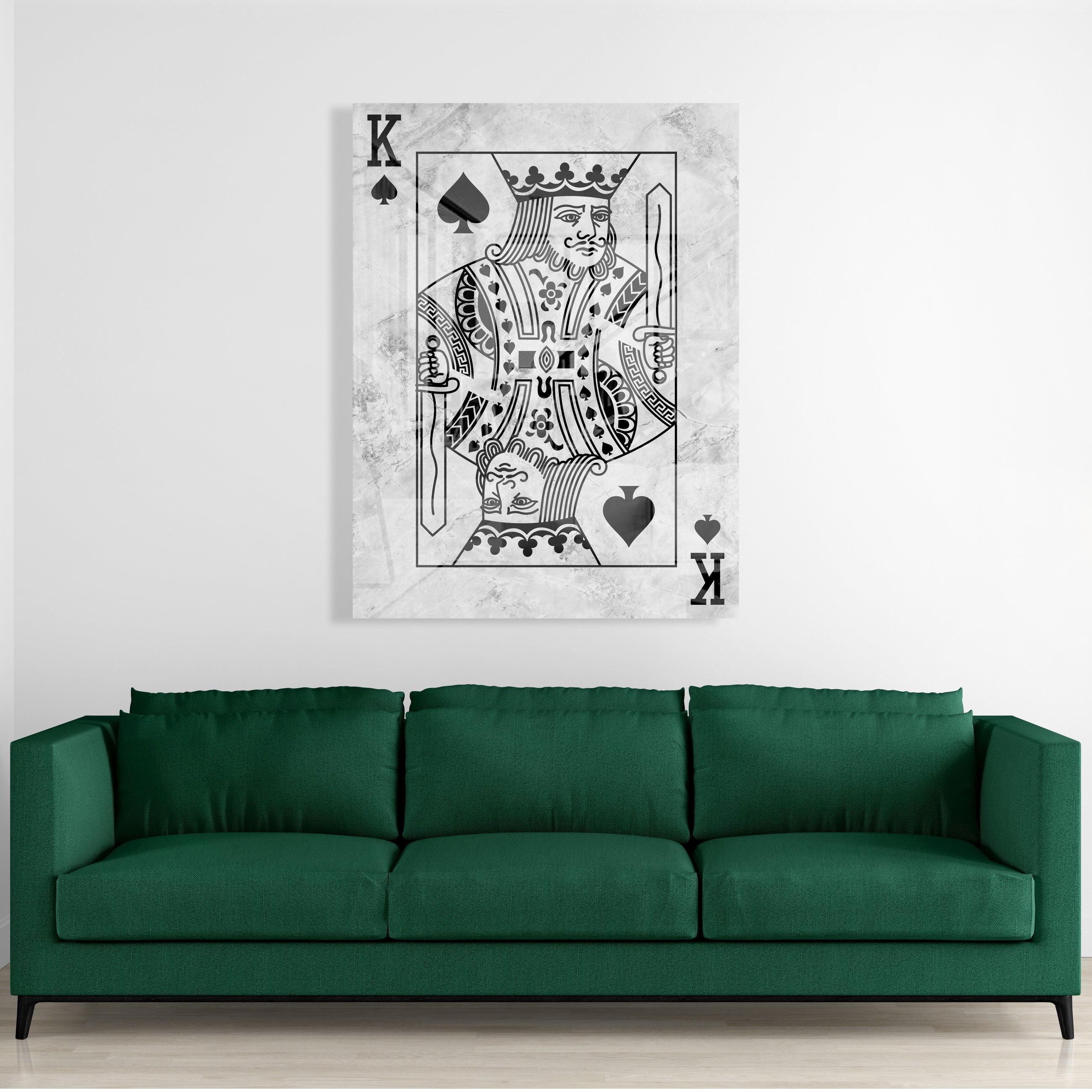 King Of Spades Stone (Acrylic Glass art)