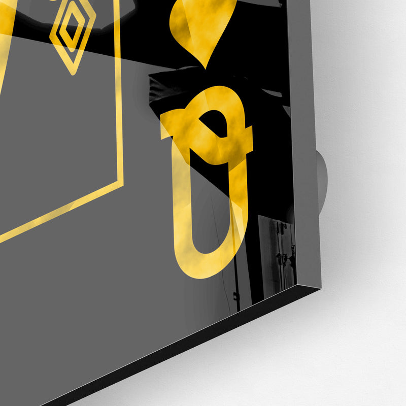 Queen Of Spades Gold (Acrylic Glass art)