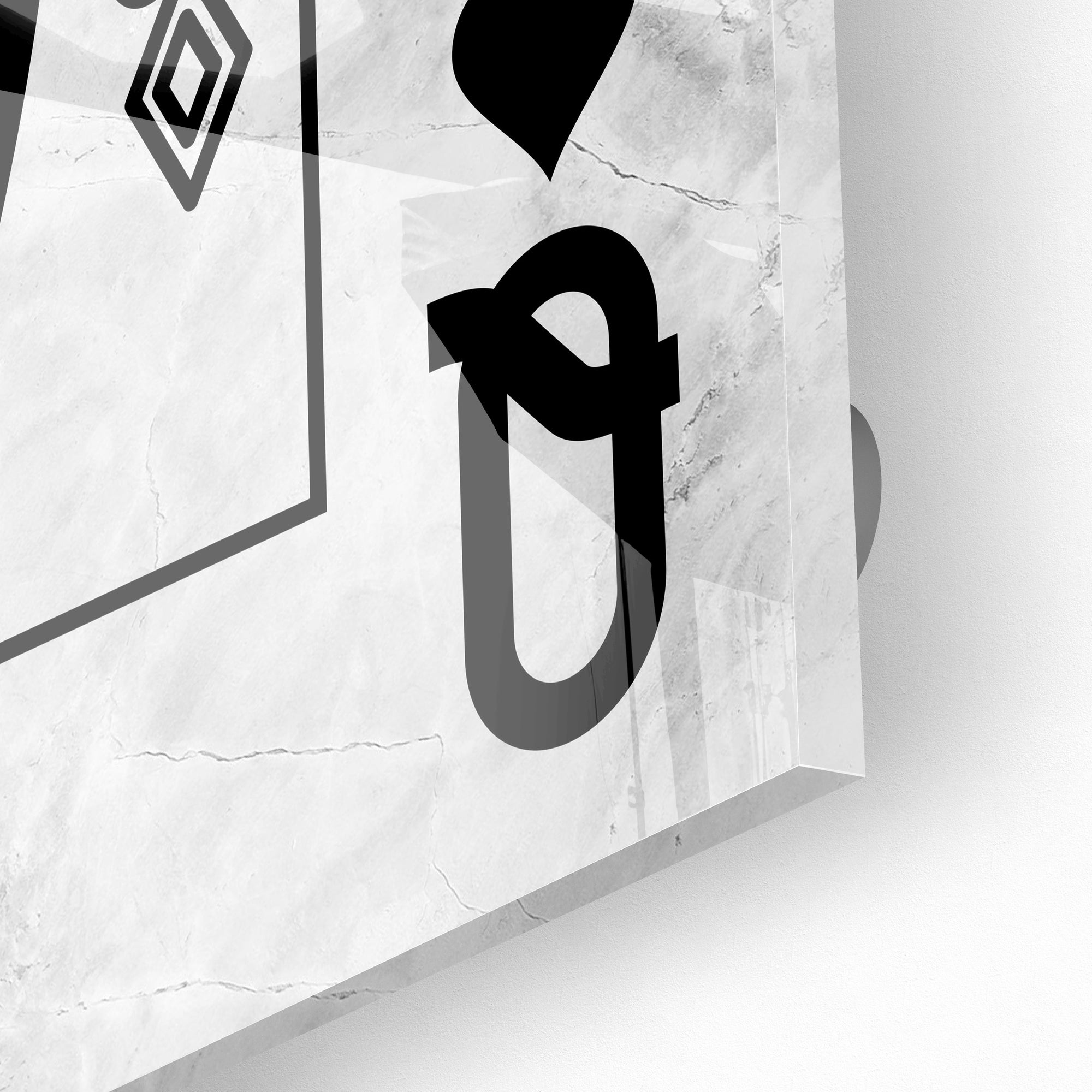 Queen Of Spades Stone (Acrylic Glass art)