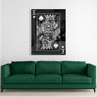 King Of Spades Silver (Acrylic Glass art)