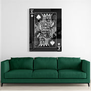 King Of Spades Silver (Acrylic Glass art)