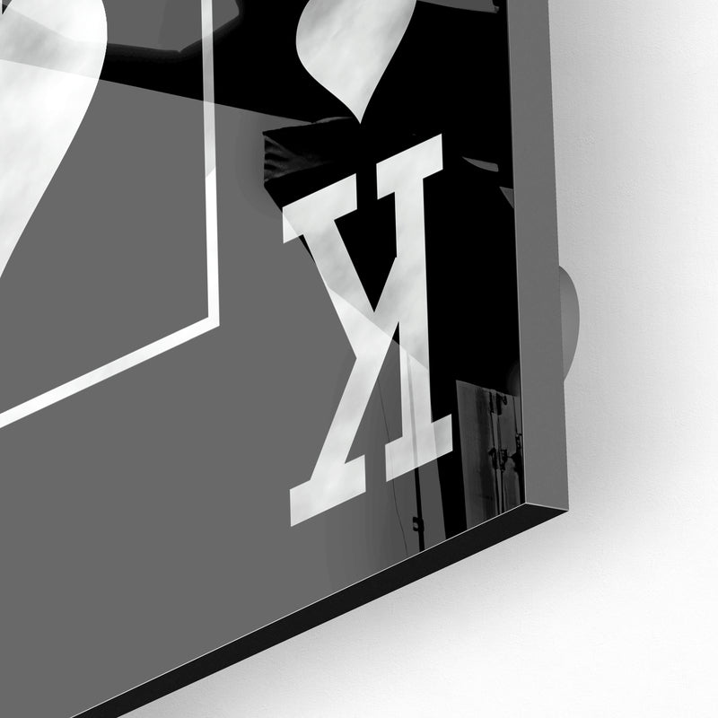 King Of Spades Silver (Acrylic Glass art)