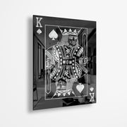 King Of Spades Silver (Acrylic Glass art)