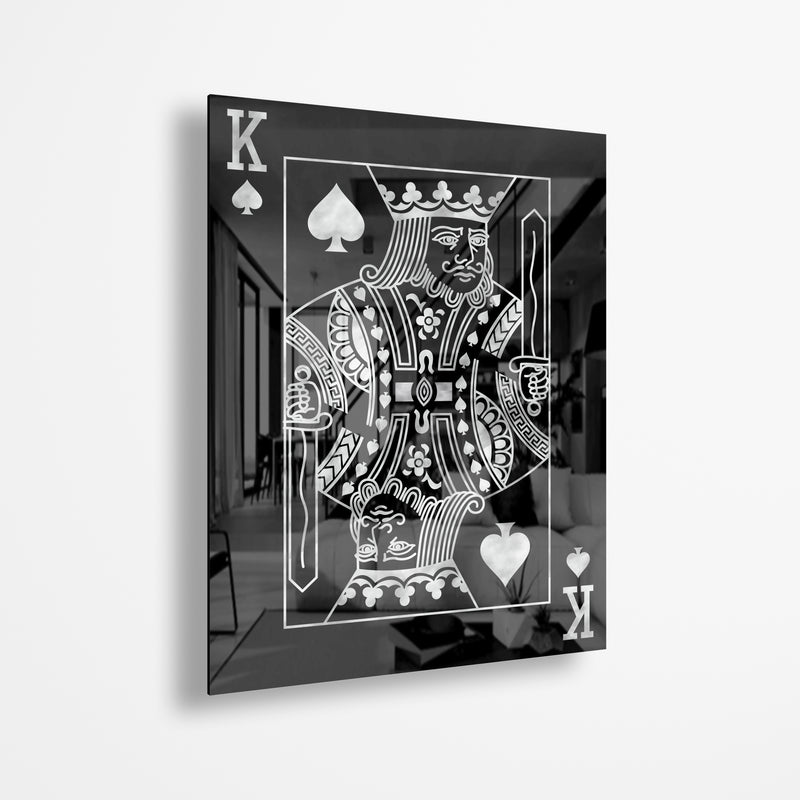 King Of Spades Silver (Acrylic Glass art)