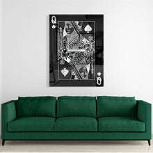 Queen Of Spades Silver (Acrylic Glass art)