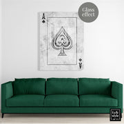 Ace Of Spades Stone (Acrylic Glass art)
